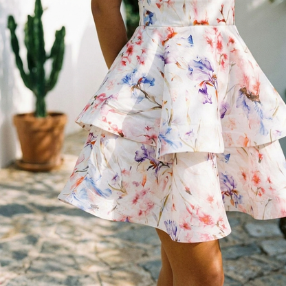 Ivy Mini Dress - Dreamy Blossom
