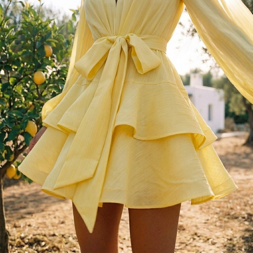 Asya Bedouin Dress - Amber Lemony