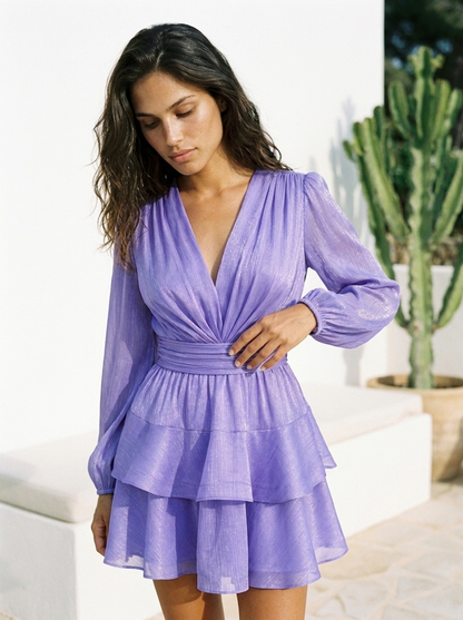 Asya Bedouin Dress - Aromatic Violet