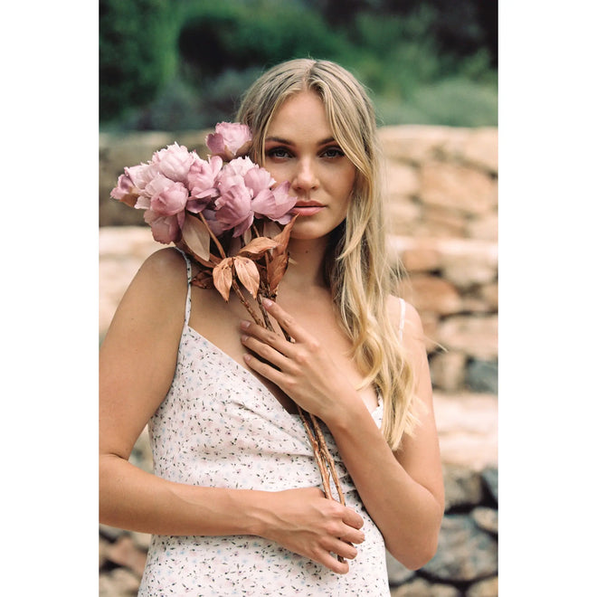 Milea Tulum Midi Dress – Aromatic Blossom